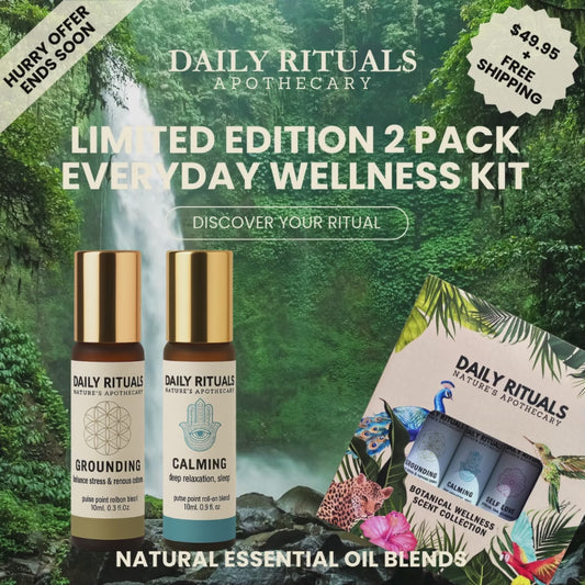 2 Pack EVERYDAY Wellness Essential Oil Roll-On Kit - LIMITED EDITION Free Shipping + Gift Box