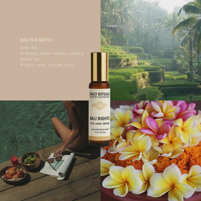 Bali Nights Essential Oil Roll-On Blend 10ml Daily Rituals Essential Oils Aromatherapy Sleep Support Grounding
